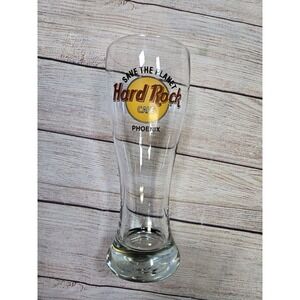 Hard Rock Cafe Phoenix‎ 8.25 in Tall Pilsner Glass 20 oz Collectible Tall boy